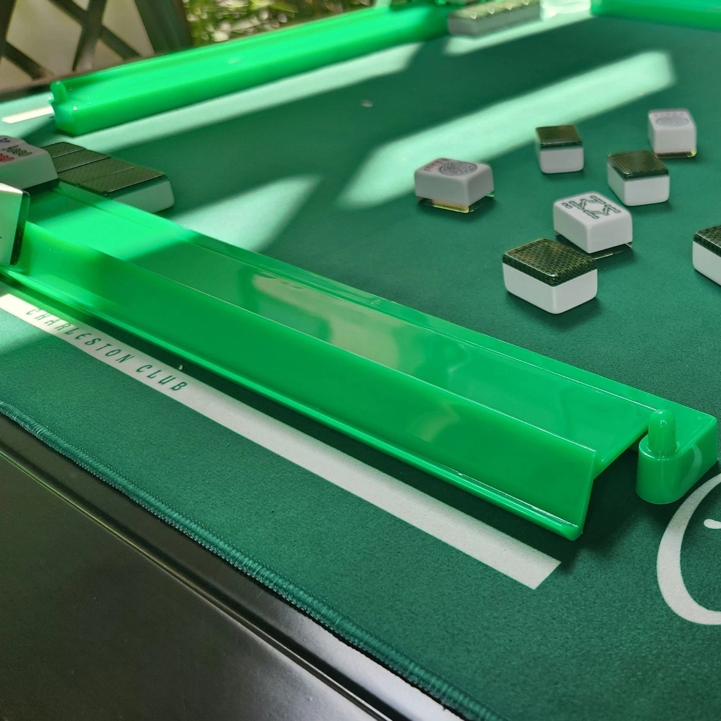 Acrylic Mah Jongg Racks with Pushers – 18.5" (Set of 4)
