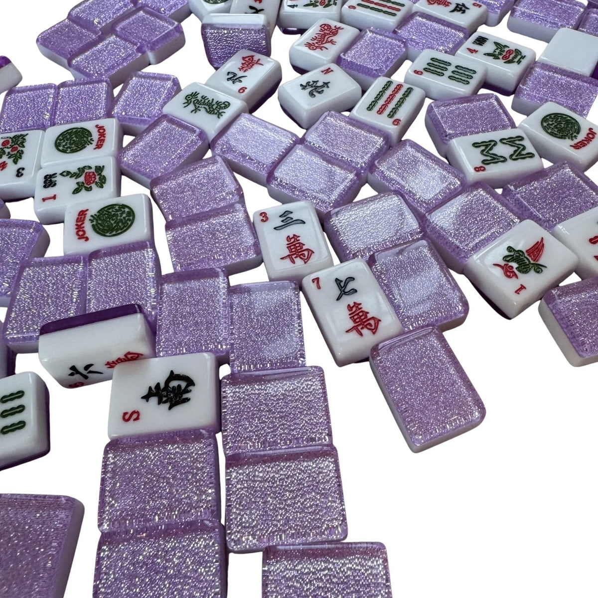 American Mah Jongg Tiles (30MM) - Purple Sparkle