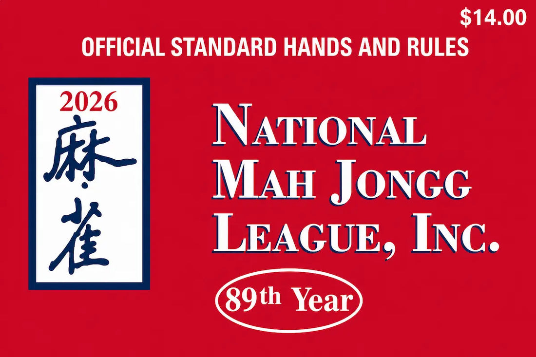 National Mah Johgg League, INc card for 2026 with official standard hands and rules