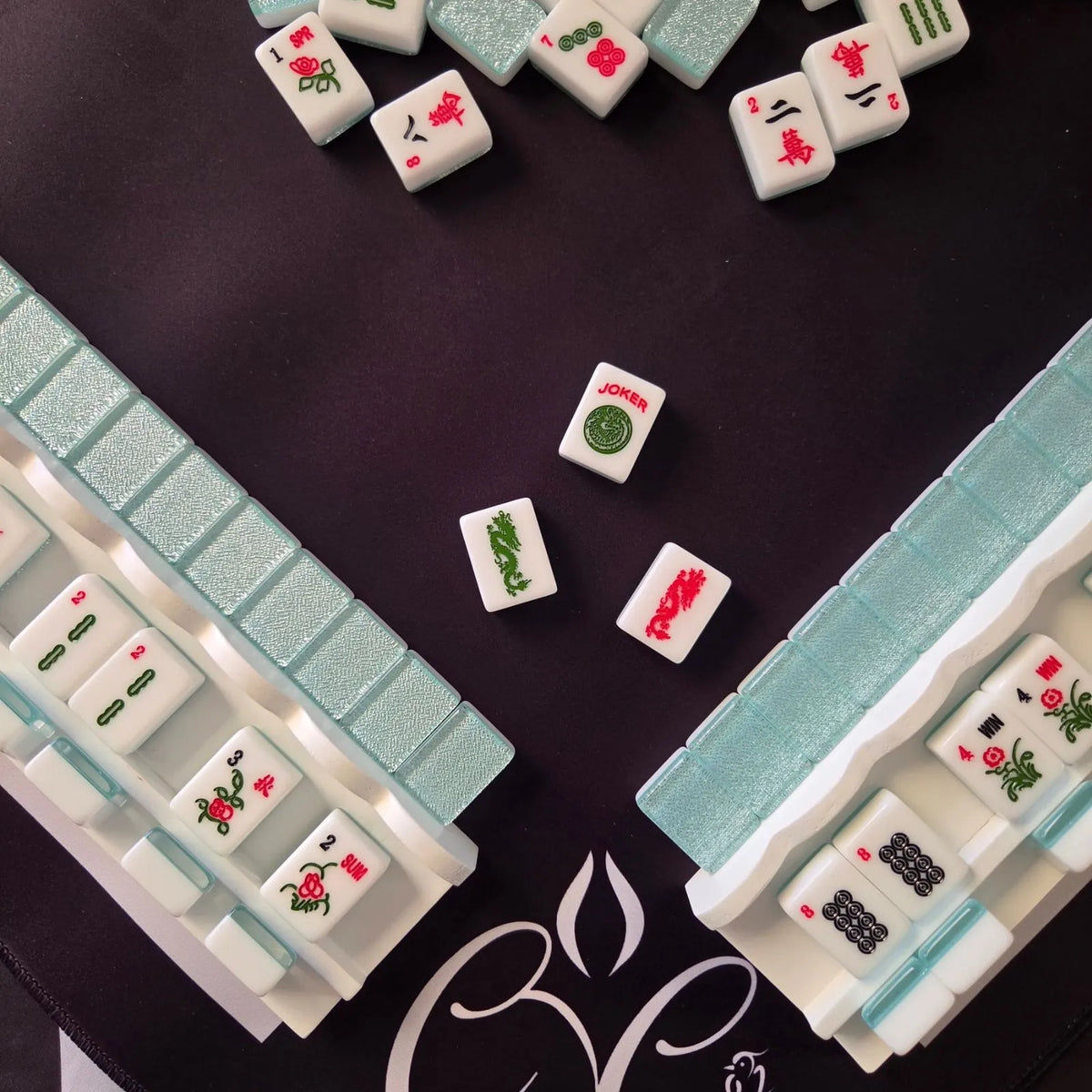 American Mah Jongg Tiles - Aqua 30MM
