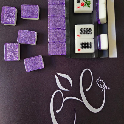 American Mah Jongg Tiles (30MM) - Purple Sparkle
