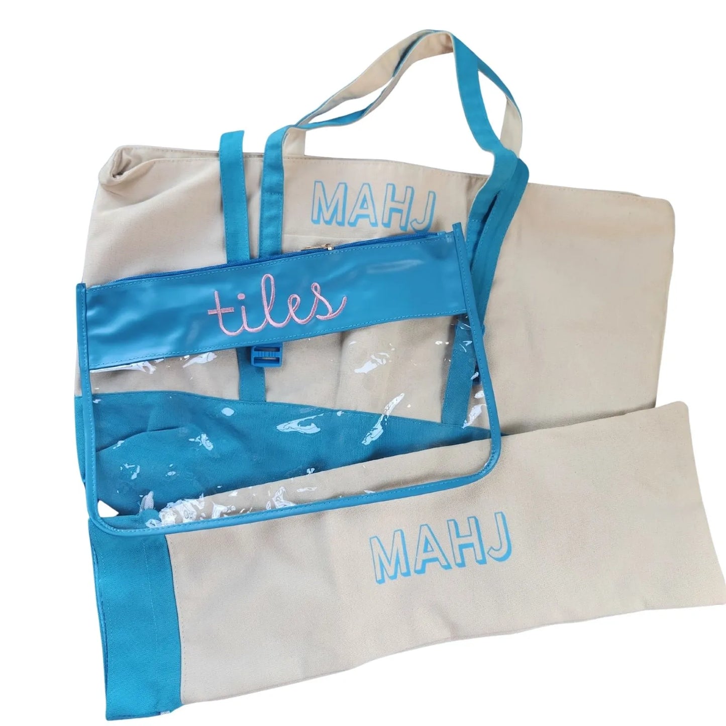 Mah Jongg 3-Piece Canvas Bag Sets