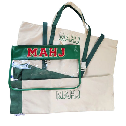 Mah Jongg 3-Piece Canvas Bag Sets