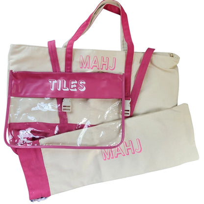 Mah Jongg 3-Piece Canvas Bag Sets