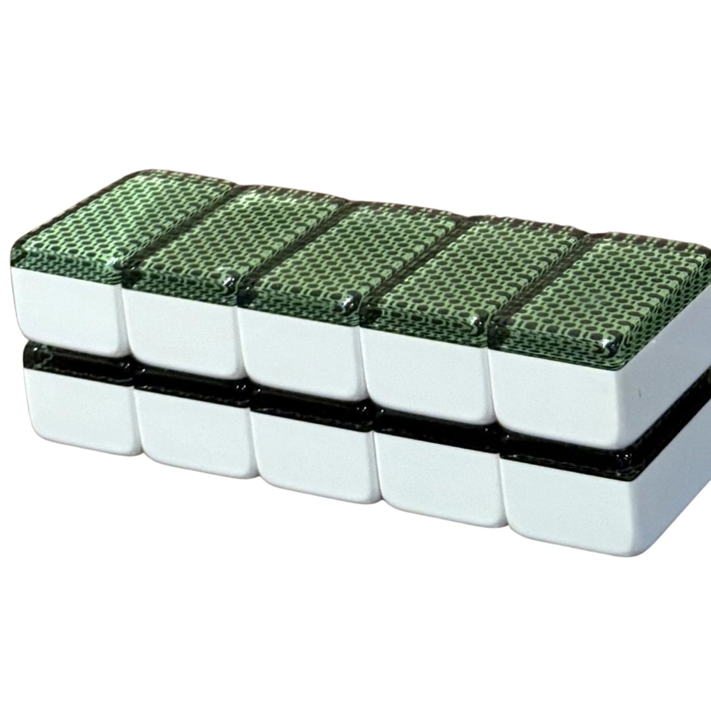 Mah Jongg Green Bundle - Chelsea Green Tiles (36MM), Green Racks & Mat & Bag