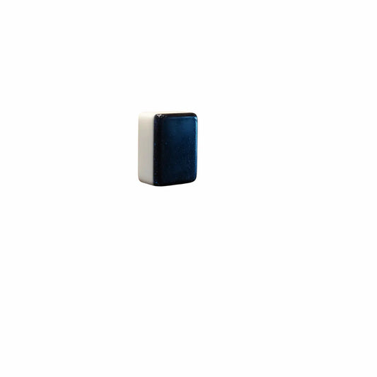 Small Black Mahjong Tile on a white background