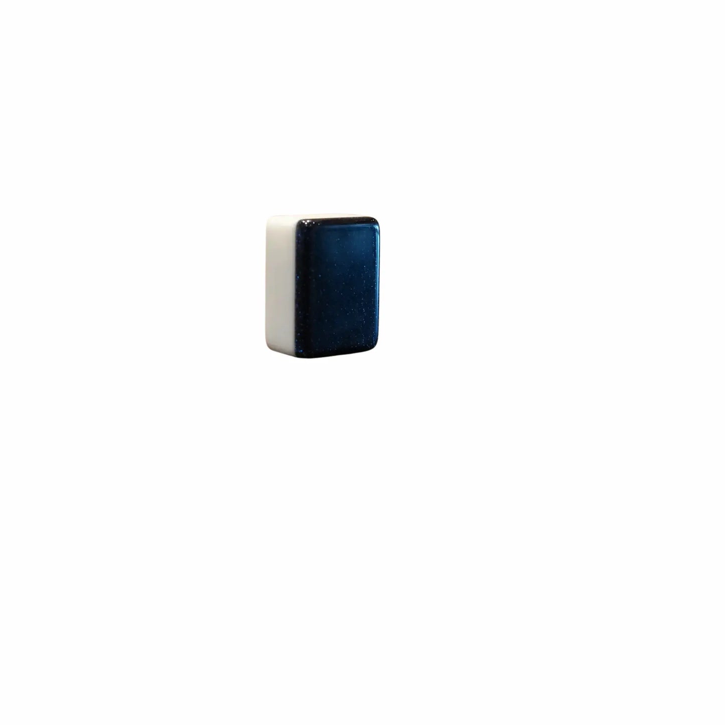 Small Black Mahjong Tile  on a white background