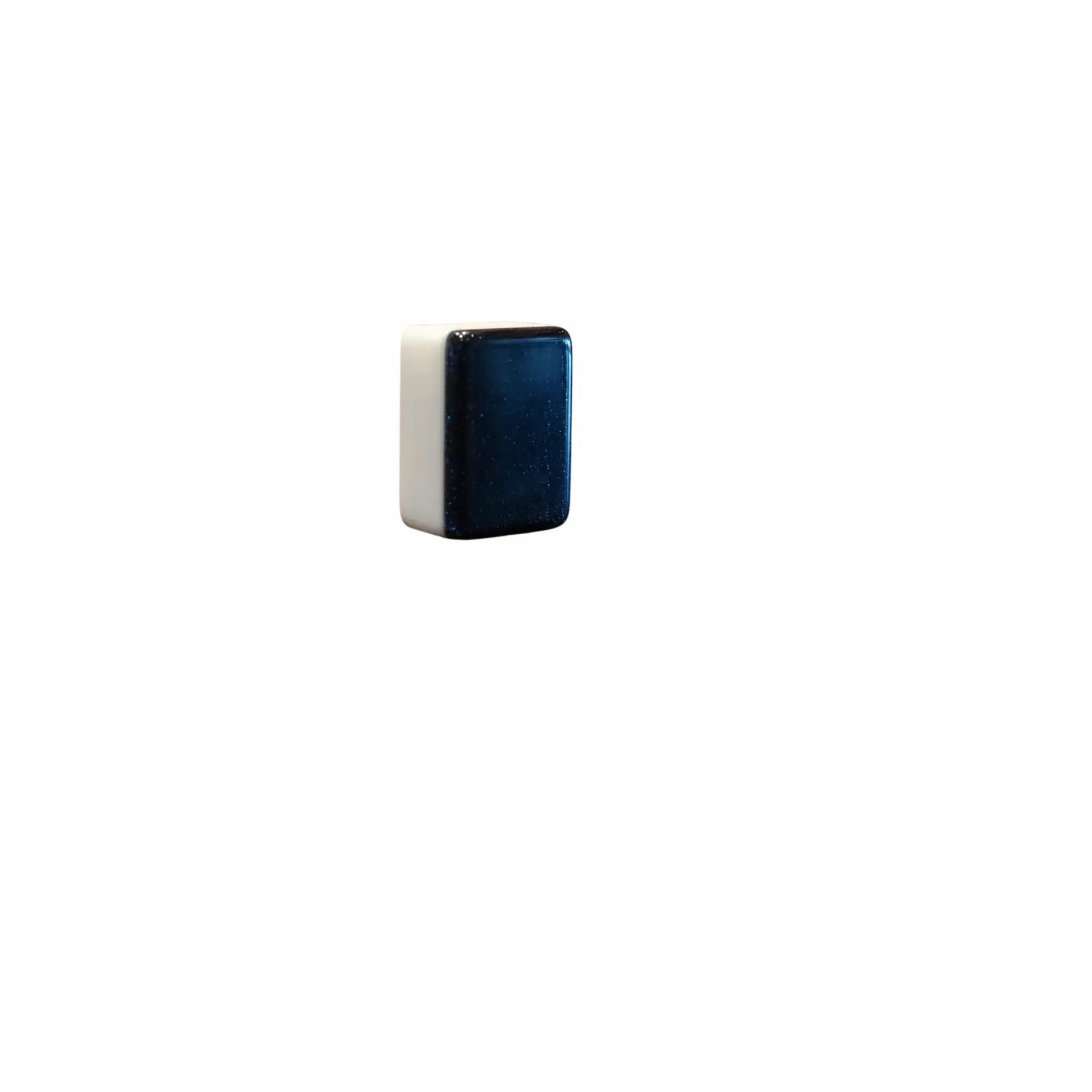 Small Black Mahjong Tile  on a white background
