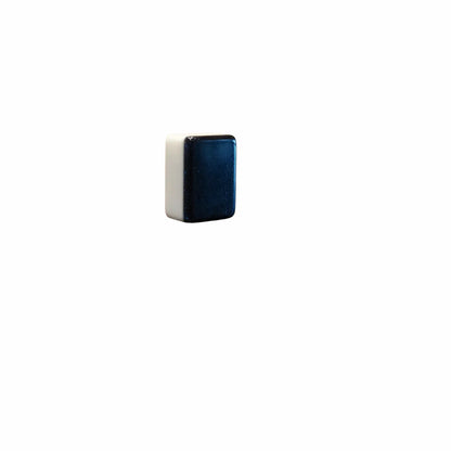 Small Black Mahjong Tile  on a white background