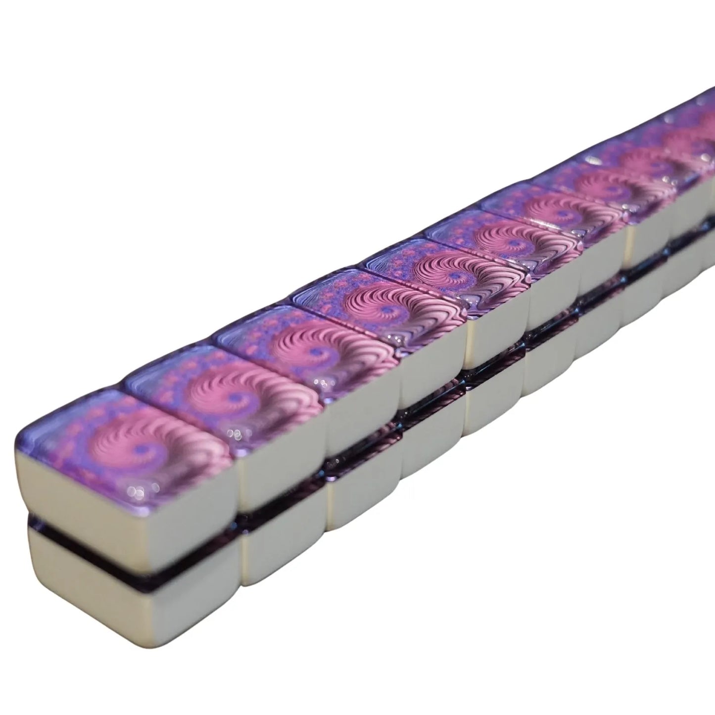 Mah Jongg Purple Bundle - Purple Swirl Tiles (36MM), Purple Racks, & Purple Mat