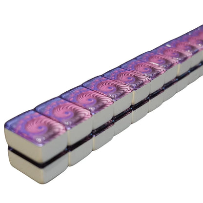 Mah Jongg Purple Bundle - Purple Swirl Tiles (36MM), Purple Racks, & Purple Mat