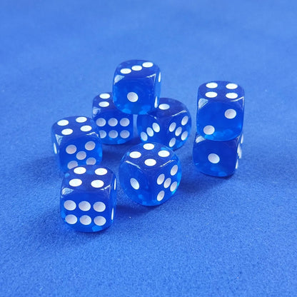 Mah Jongg Blue Bundle - Blue Sparkle Tiles (36MM), Blue Acrylic Racks, Blue Mat + FREE Dice