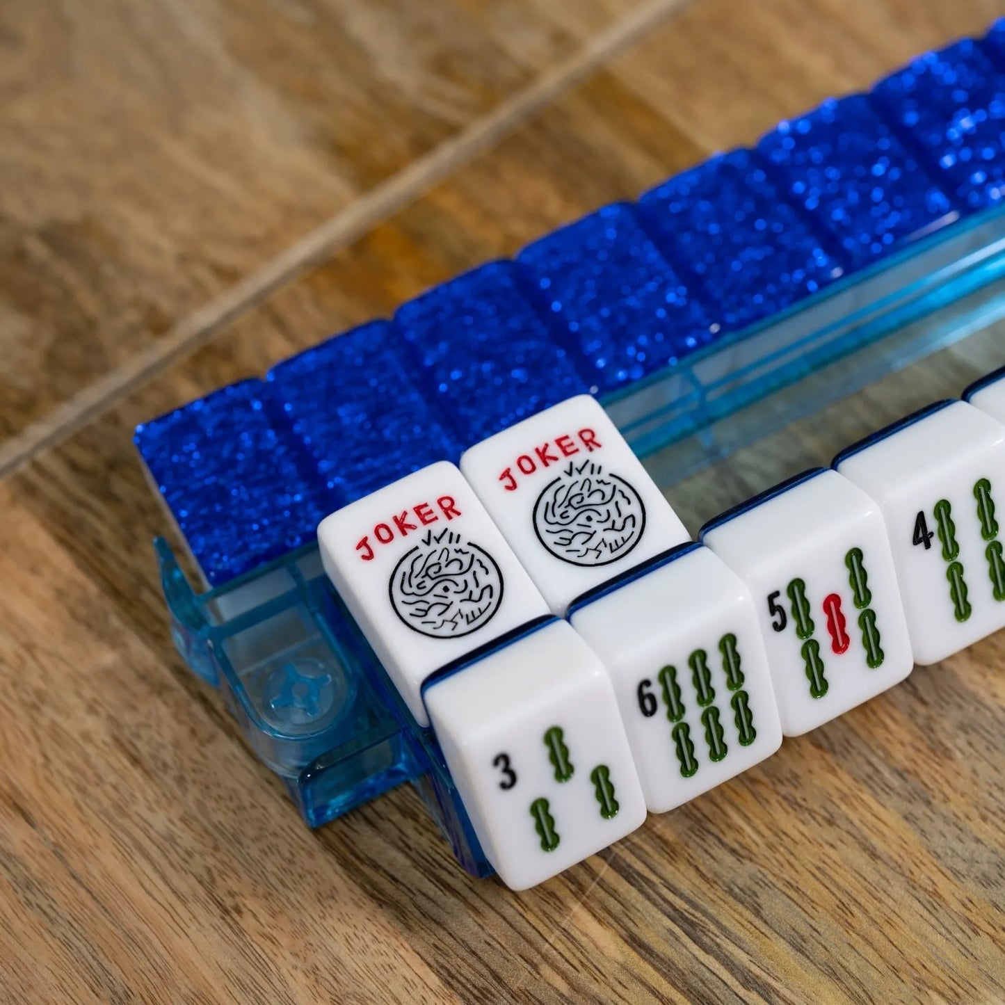 Automatic Mah Jongg Tiles - Designer Series (36MM) - Blue Sparkle