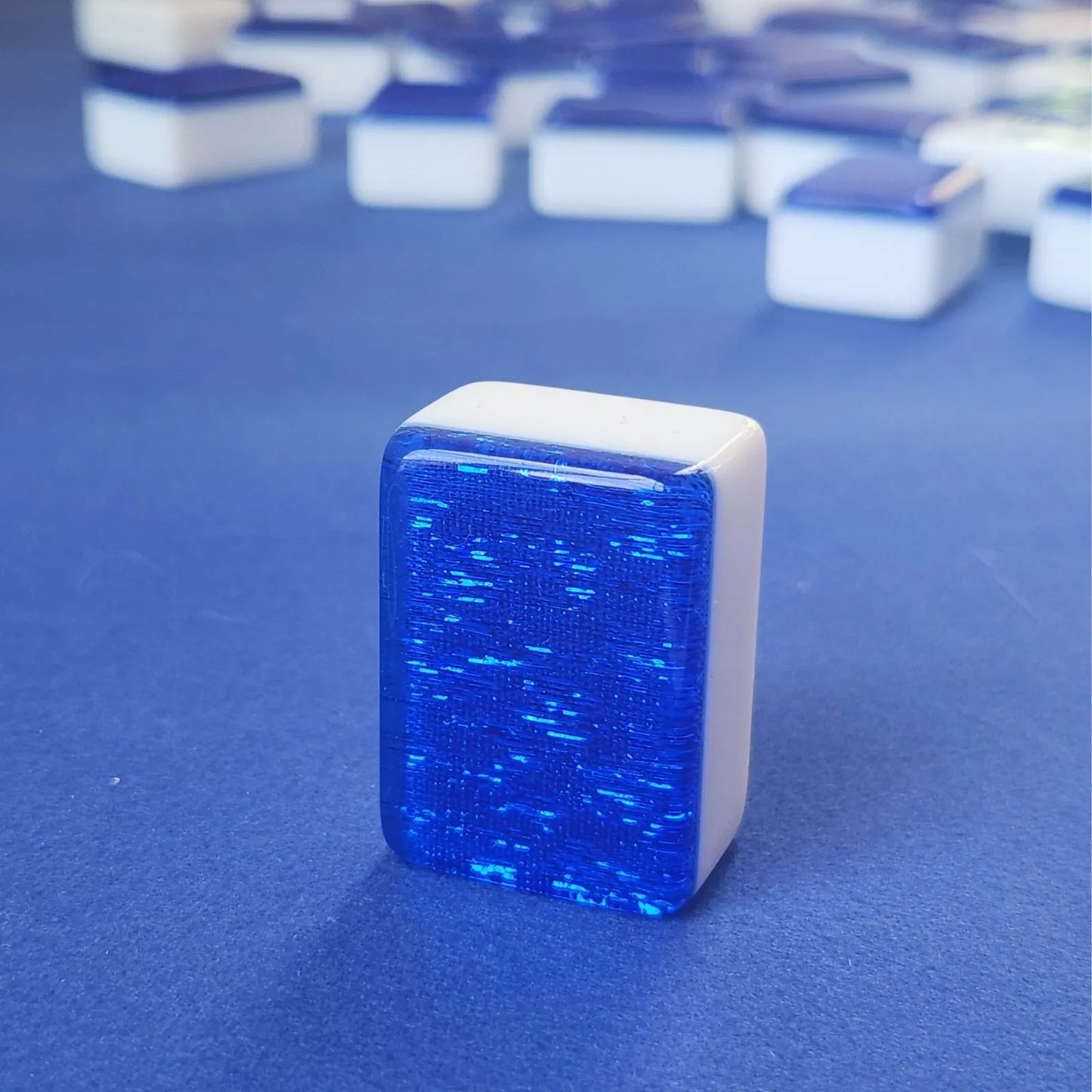 Automatic Mah Jongg Tiles - Designer Series (36MM) - Blue Sparkle
