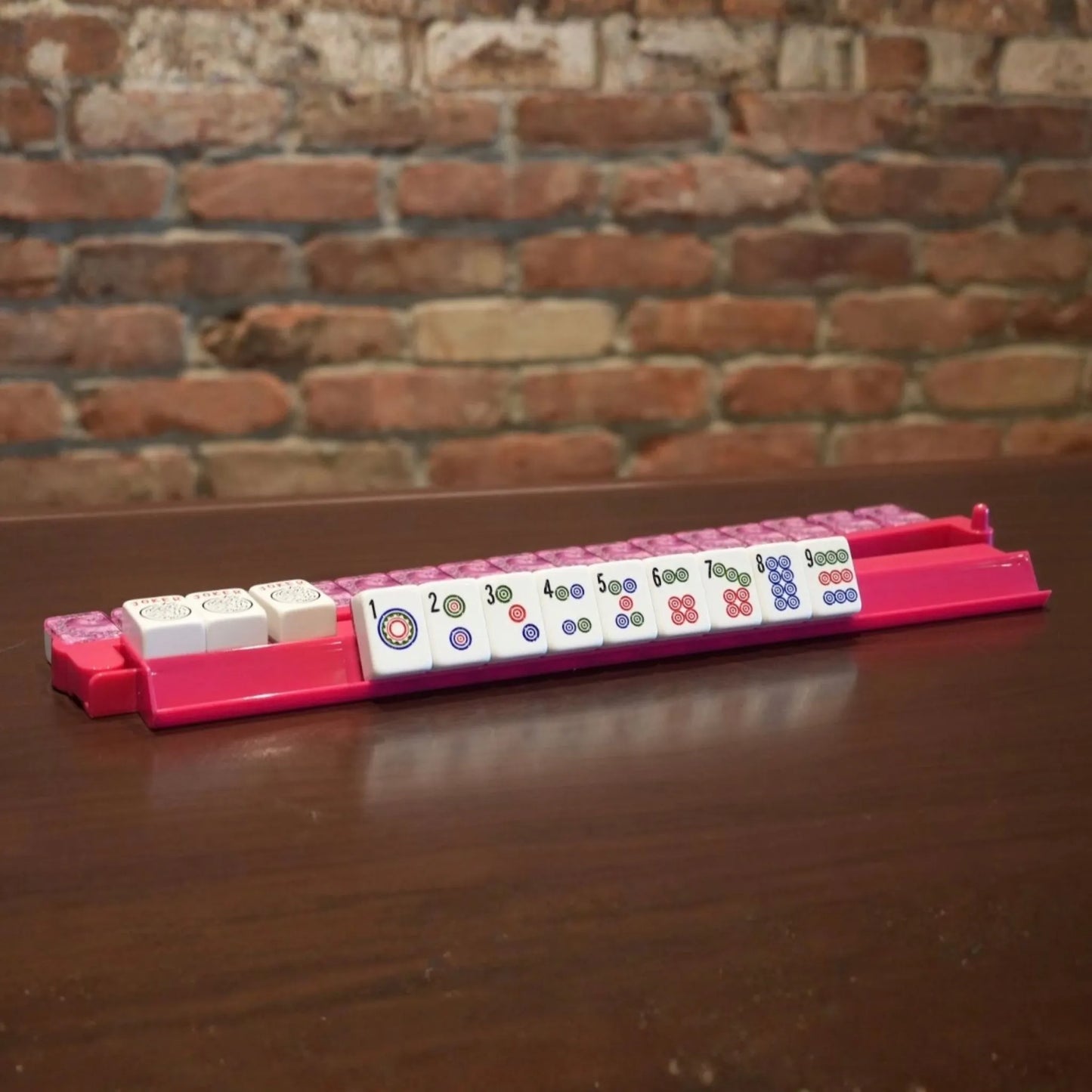 Acrylic Mah Jongg Racks with Pushers – 18.5" (Set of 4)