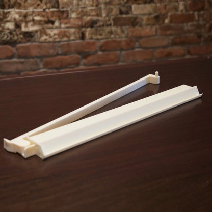 White Charleston Club mah jongg tile pusher for table play