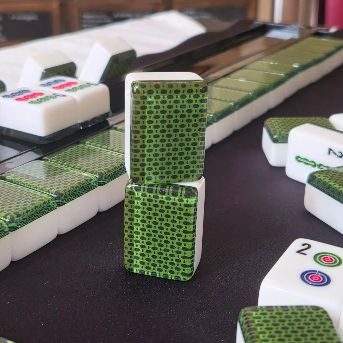 Non-Magnetic American Mah Jongg 36MM Tiles - Chelsea Green