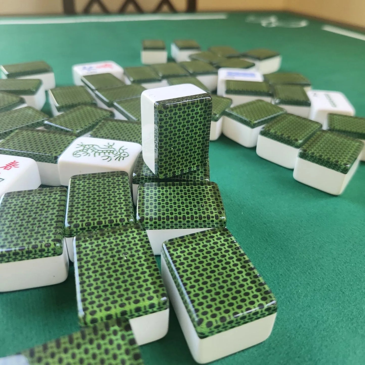 Automatic Mah Jongg Tiles – Designer Series (36MM) - Chelsea Green
