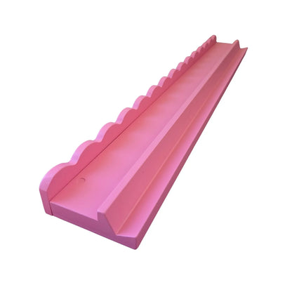 Scalloped Wood Mah Jongg Racks with Magnetic Pushers 20" (Set of 4)