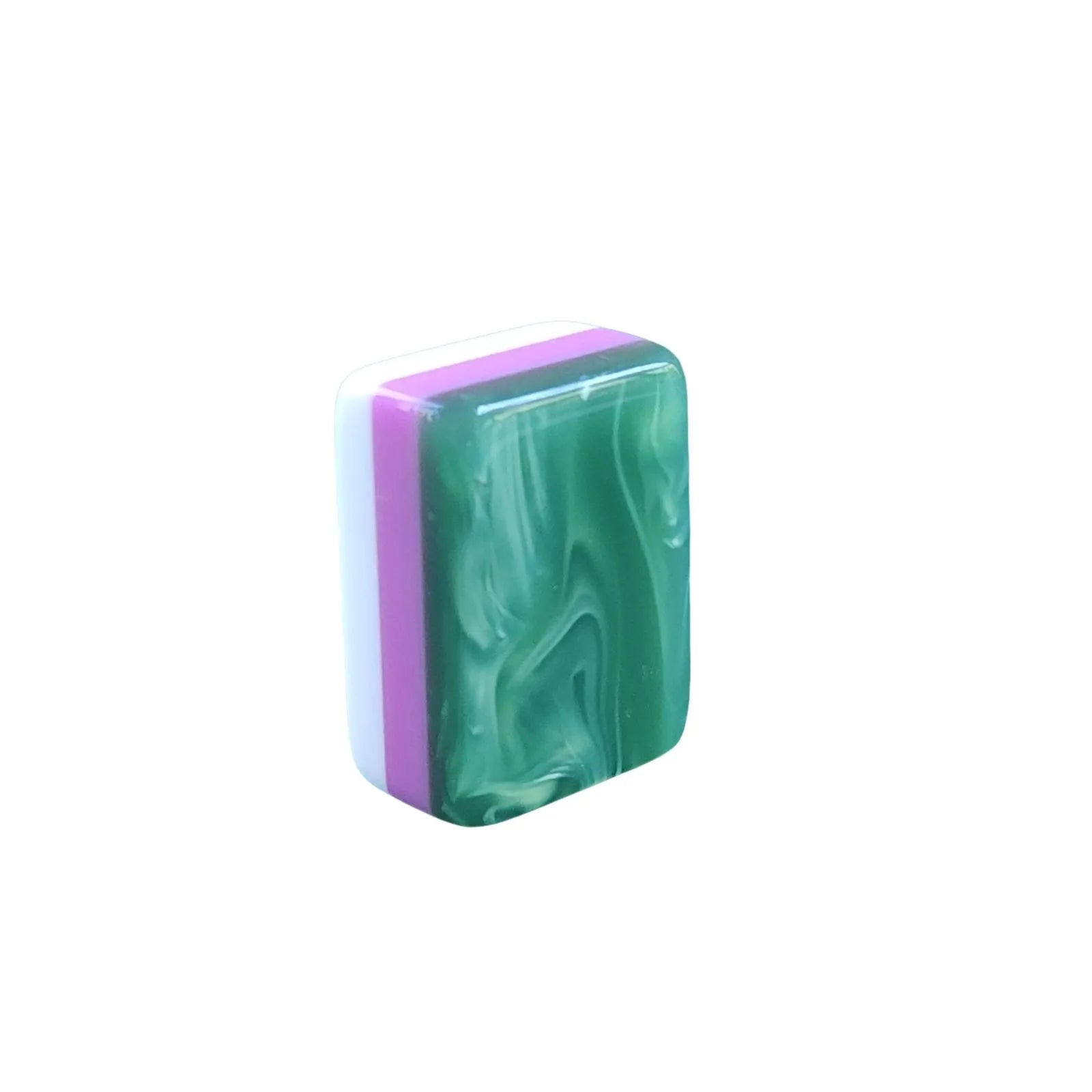 Single Jade 30MM American Mah Jongg tile on a white background