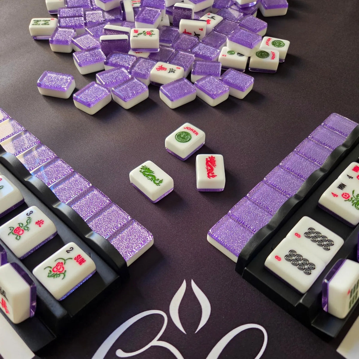 American Mah Jongg Tiles (30MM) - Purple Sparkle