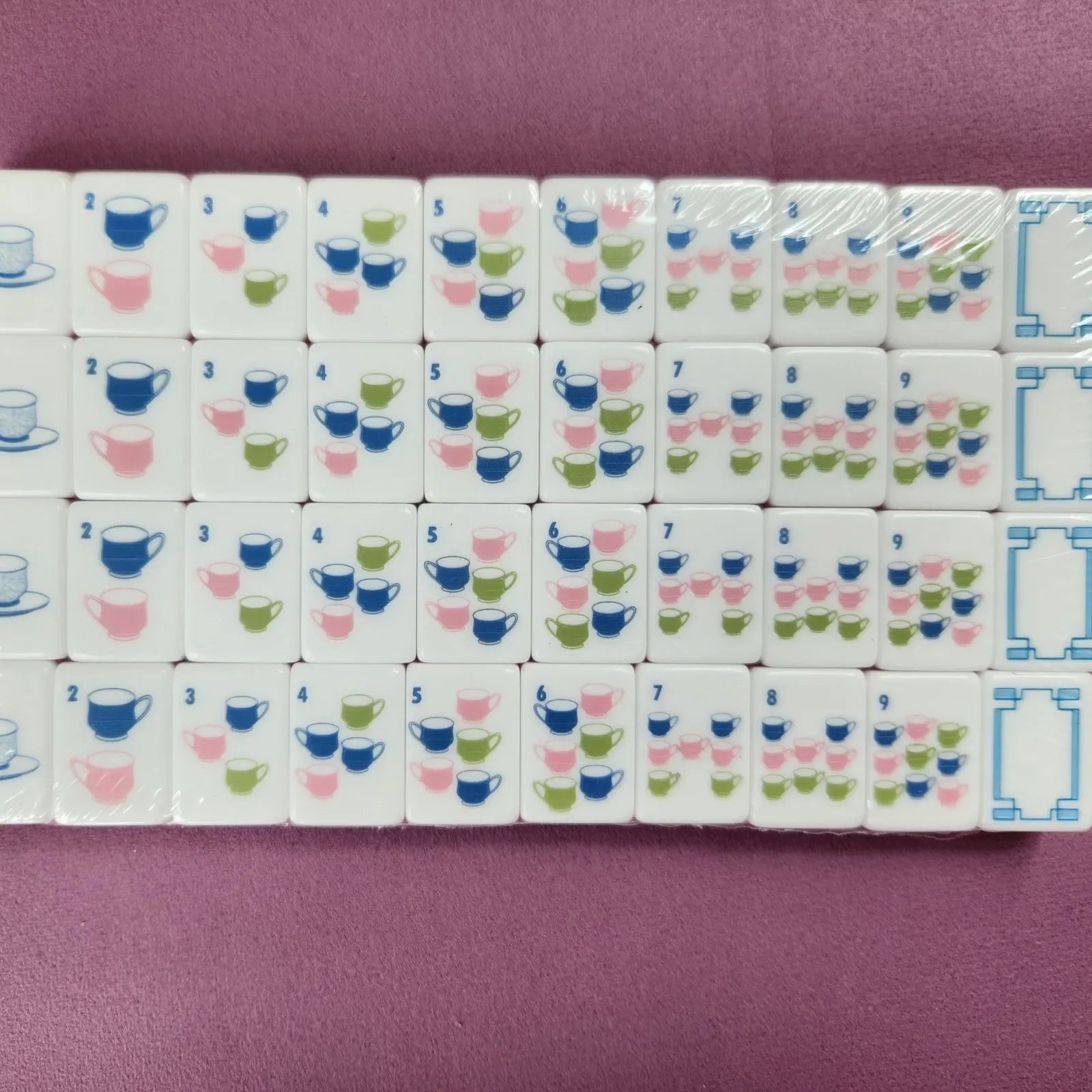 Peach Tea 30MM American Mah Jongg dot suit tiles