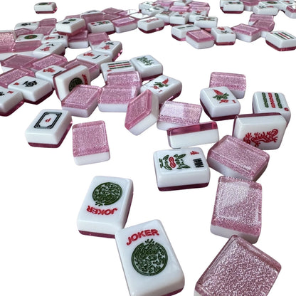 American Mah Jongg Tiles (30MM) - Pink Sparkle