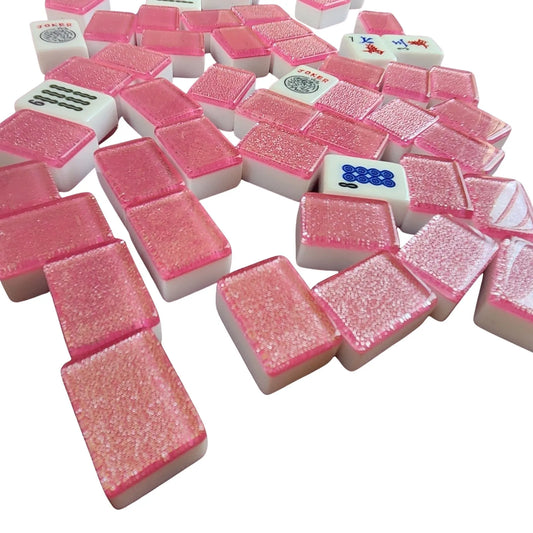 Automatic Mah Jongg Tiles – Designer Series (36MM) - Pink Sparkle