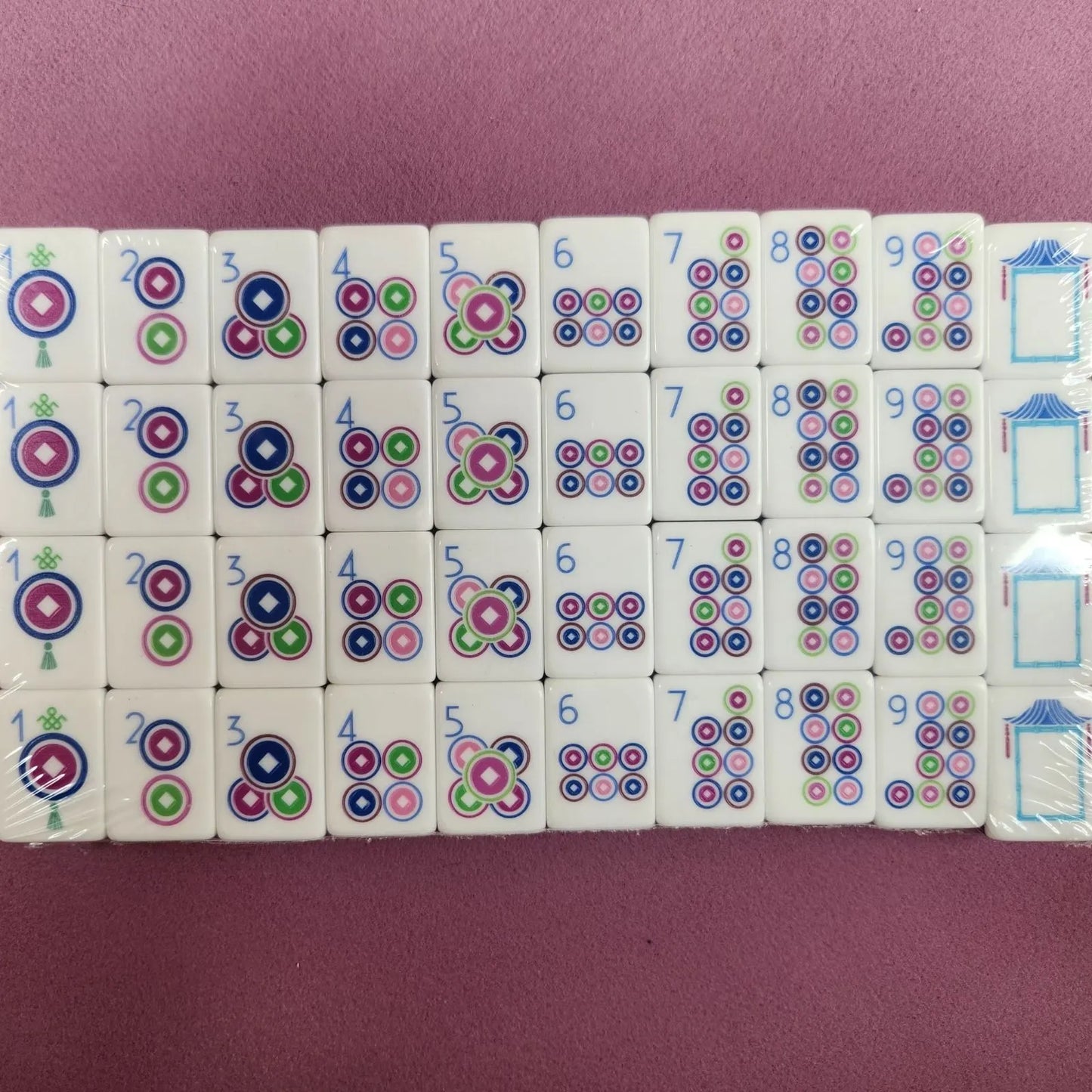 plum purple 30mm tiles white