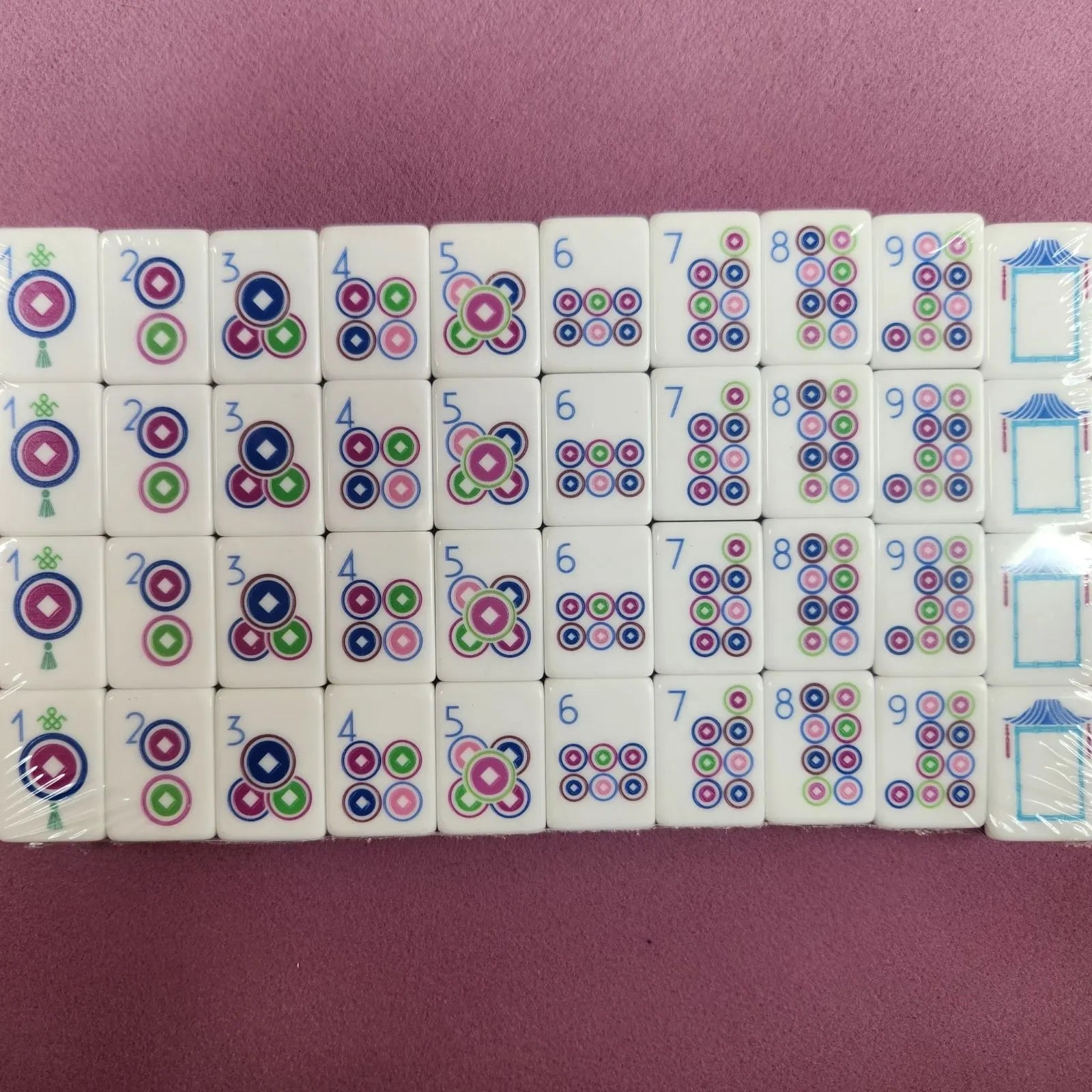 plum purple 30mm tiles white