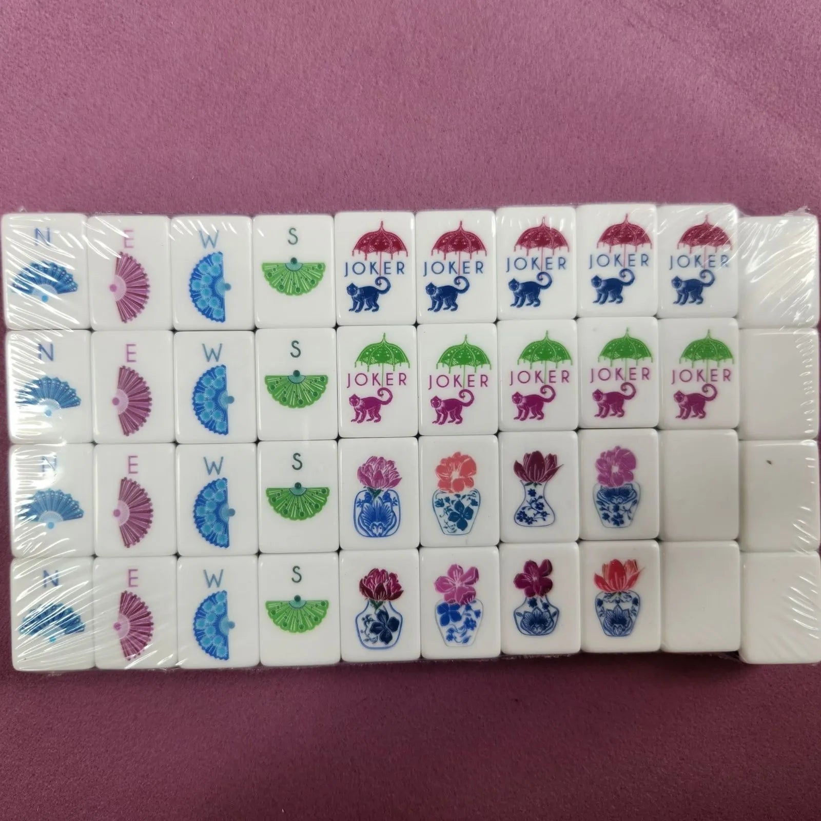 plum purple 30mm tiles white