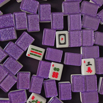 American Mah Jongg Tiles (30MM) - Purple Sparkle