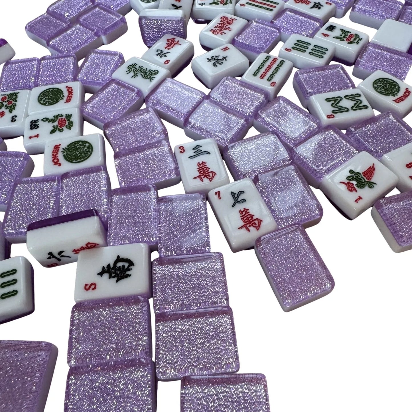 American Mah Jongg Tiles (30MM) - Purple Sparkle