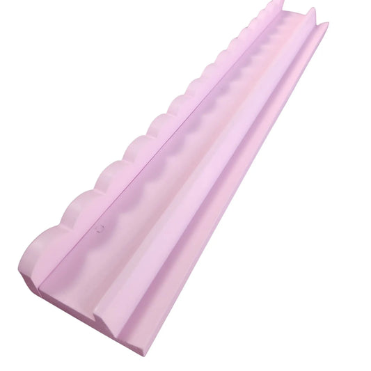 pastel pink wood rack 