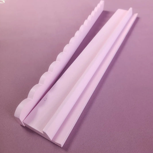 pastel pink wood rack 