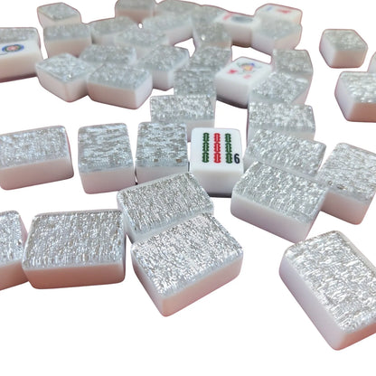 Automatic Mah Jongg Tiles – Designer Series (36MM) - Silver Sparkle