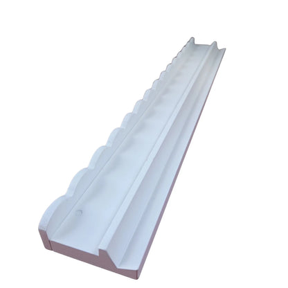 Scalloped Wood Mah Jongg Racks with Magnetic Pushers 20" (Set of 4)
